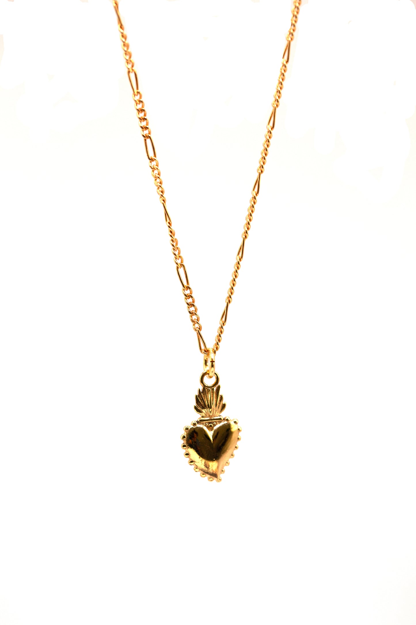Divine Love Figaro Chain Necklace