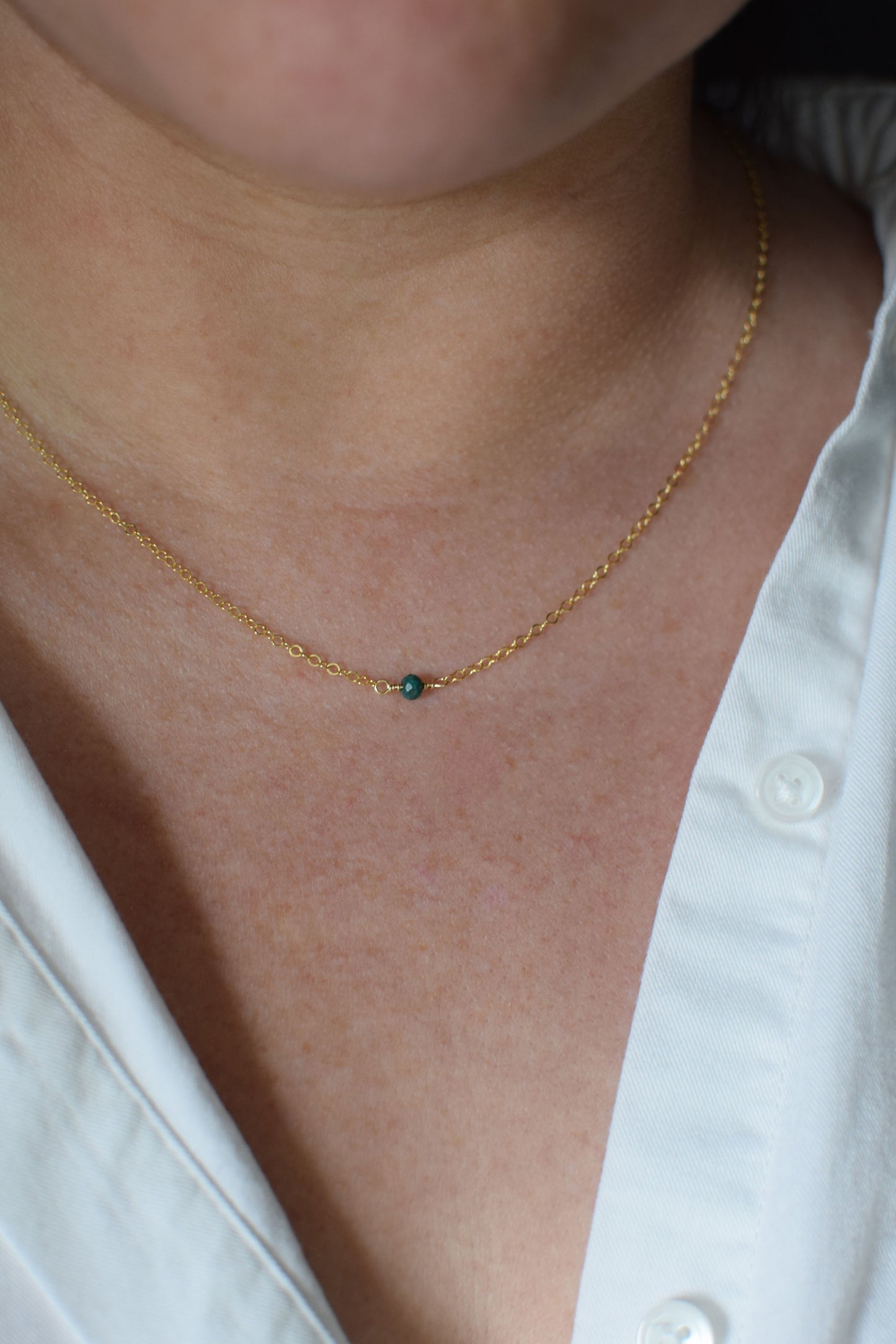 Tiny Turquoise Necklace