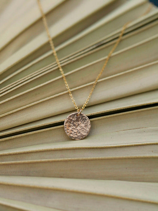 "Goes With Everything"   Gold Coin Necklace