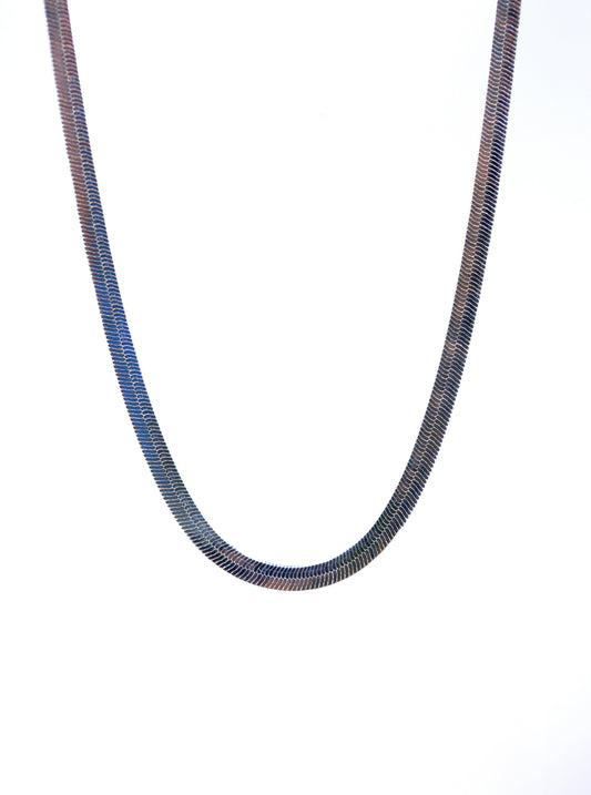 Silver Herringbone Snake Chain